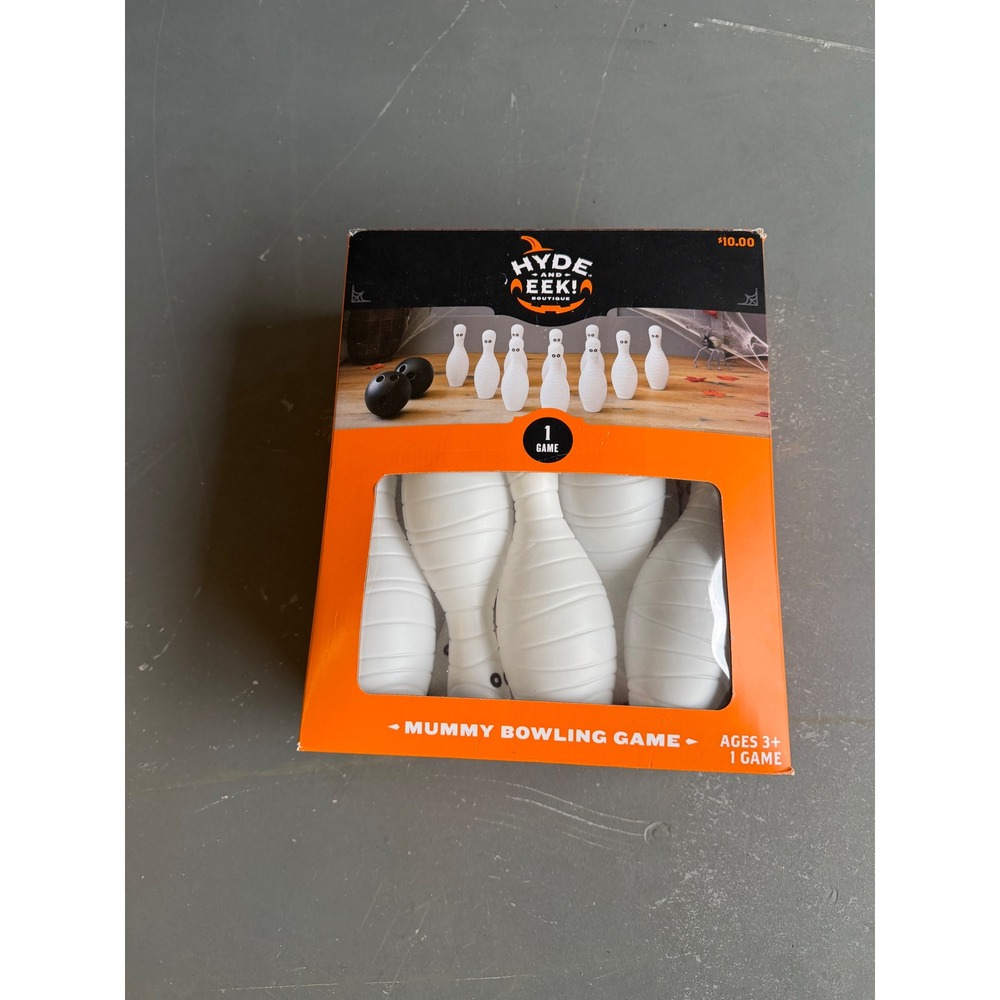 Hyde and EEK Boutique Mummy Bowling Game Halloween Set 10 Pins 2 Balls Ages 3+